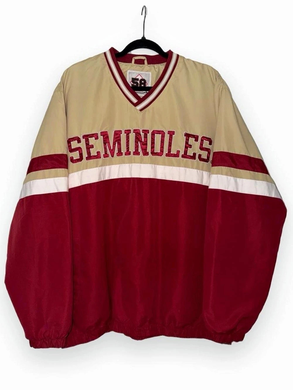 Vintage Y2K Florida State University FSU Seminoles pullover windbreaker XXL